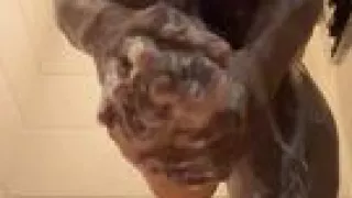 Joss Lescaf Masturb in Shower Slow Motion