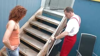 Tattooed red hair milf pussy fucking pissing sex