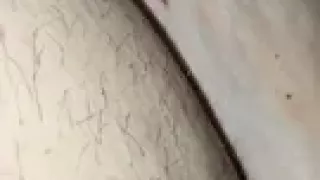 Step mom hand slip from step son leg touching his dick