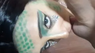 blowjob and ball sucking in POV