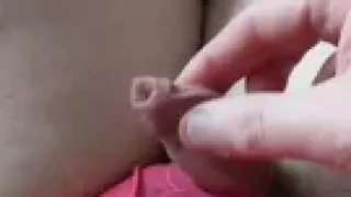 Cindy Sissygasms Her Pretty Clit in Pink Panties