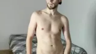 masturbation and cum on webcam with face 9