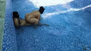 Desi Young Hot Couple Home-made Romance Strong Strokes Doggy Style Fucking In Outdoor Swimming Pool