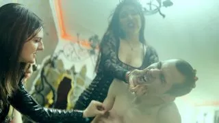 Extreme nipple and back biting - Latina and Hungarian Mistresses - Nipple torture