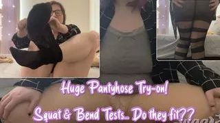 Huge Pantyhose Try-on Haul