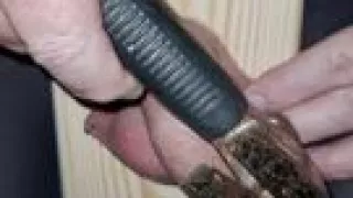 Nailing ball sack to wood