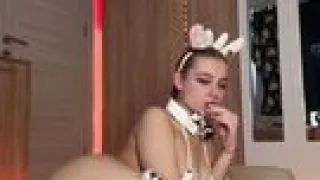 Cosplay cow anal play anime girl