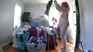 Caught My Hot Momma Doing Laundry!