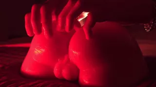 Oiled Up Ass Sex Toy Sensual Massage