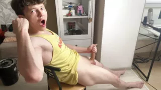 Penis Play With Perfect Erection, Moans And Juicy Cumshot