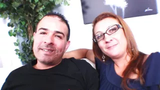 My wife an experienced woman with dark hair gets her pussy