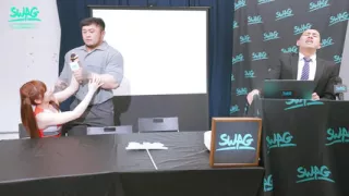 Creampie the Baseball Cheerleader on a TV Show