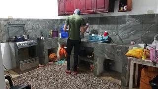 perverted neighbor shows everything while he is there