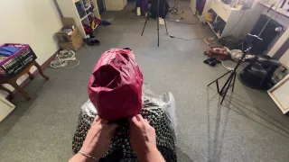 Ms Ungeniert Tied Gagged And Played With In Shiny Nylon Rainwear Part 1/2 0