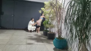 I had sex with my neighbor in the garage while my cuckold was resting