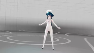 Blue Archive Ryuuge Kisaki Hentai Undress Dance Mmd 3D Blue Hair Color Edit Smixix