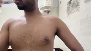 Hot chest in Morning Shower