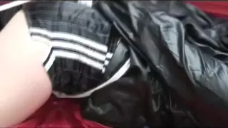 Get 3 Archive Videos With A Women Enjoying Bondage Her Shiny Nylon Shorts From 2012!