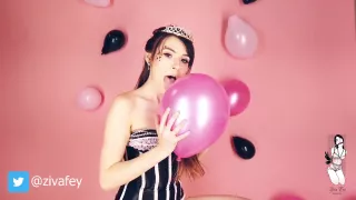 Ziva Fey - Birthday Balloon Popping