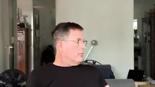 Jerking off at Home, I Cum on My Jeans, Sagging in My Ae Boxers