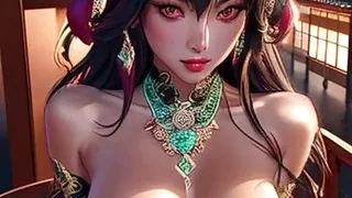 Beautiful Chinese girl model with big breast