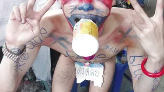 A handsome young man was hit by Tui.