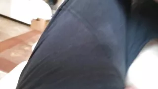 My Friend Is Lying Down and Playing with His Cock, Jerking It off Until He Cums