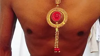 Stepsister wears necklace around her neck