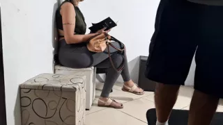 Flash of dick in the dentist's waiting room and she groped it.