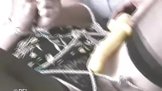 Vintage chick gets punishment lesson from her punisher