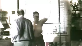 Blindfolded chick dominated hard from her punisher