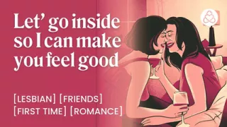 Newly divorced MILF seduced by lesbian neighbor in first time ASMR fingering audio with real orgasm and erotic storytelling