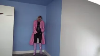 Pink and Black Leather