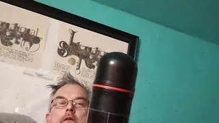 Figure skating Hubby uses his toy