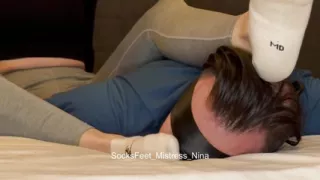 for my sock sniffer there is no escape from my sweaty and smelly socks