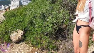 Seduced by the Elastic Ass While Hiking - Bunny Rabbits