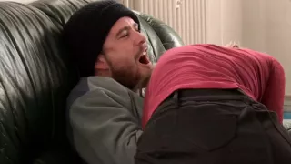 Beautiful babe Stella Coxx & Luke Hotrod fuck hard on the couch