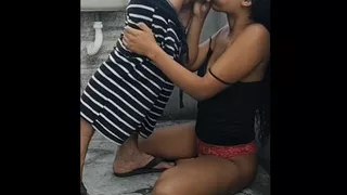 Drinking my man's piss on the slab