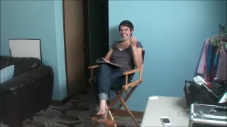 Renee behind the scenes