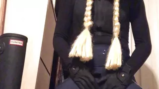 Cum on my hunter boots