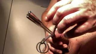 Extreme Urethral Sounding. Multiple sounds in cock. Amazing cock urethra stuffing