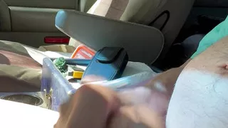 Horny And Jerking Off Along Side A busy Road.