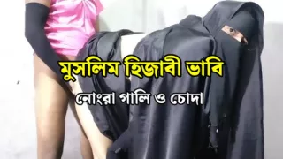 Desi Indian Hijabi Sexy Muslim Bhabhi and Brother-in-law Romantic Fucking