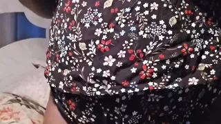 Striptease Shaking My Booty Squeezing Milking My Huge Boobs