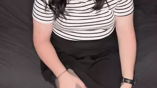 Lauren Cuming in Crotchless Pantyhose