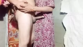 Desi Bhabhi went to her house and separated