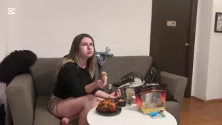 Eating a Whole Chicken While Farting