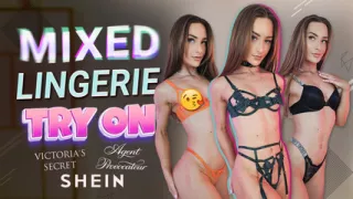 Super Sexy Mixed Lingerie Try On - Hannahjames710
