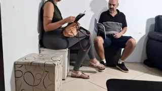 Flash of Dick in the Dentist's Waiting Room and She Groped It.