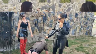 Harsh training with riding crop - Zeida and Roberta